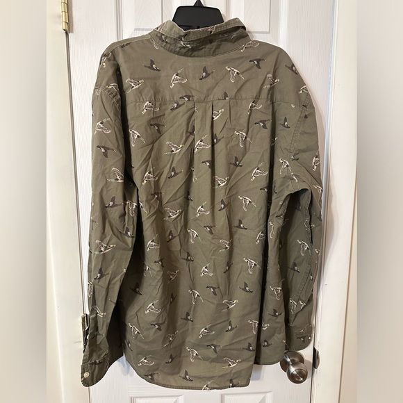 Saint John’s Bay Duck Print Button Down Shirt XL - Picture 3 of 3
